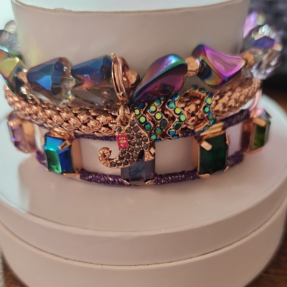 Bomb Party Stack Colorful Multi-Layered Bracelet